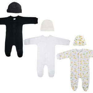 Unisex Closed-toe Sleep & Play With Caps (pack Of 6 ) Nc_0714m