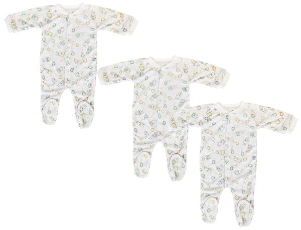 Unisex Closed-toe Sleep & Play With Caps (pack Of 4 ) Nc_0704m