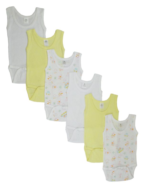Girls Tank Top Onezies 6 Pack Cs_111as-yellow-cloud_111as-yellow-cloud