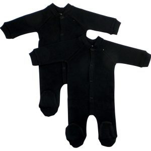Black Interlock Sleep & Play (pack Of 2) 515dl2
