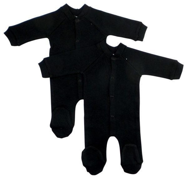 Black Interlock Sleep & Play (pack Of 2) 515dl2