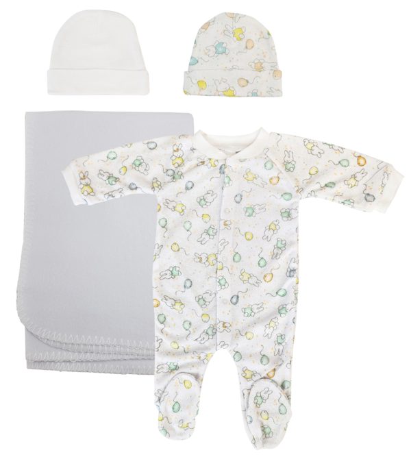 Unisex Newborn Baby 4 Pc  Sets Nc_0964s