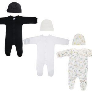 Unisex Closed-toe Sleep & Play With Caps (pack Of 6 ) Nc_0713m