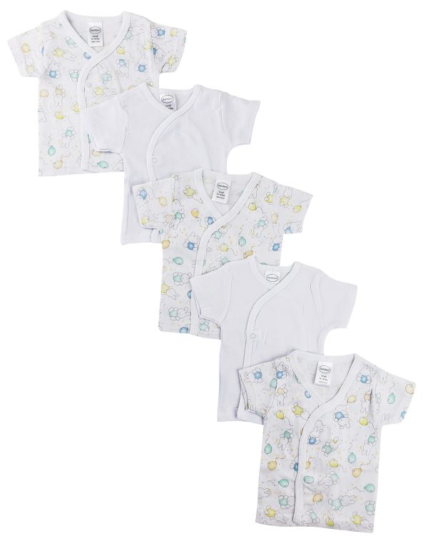 Infant Side Snap Short Sleeve Shirt - 5 Pack Nc_0203n