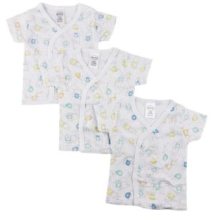 Infant Side Snap Short Sleeve Shirt - 3 Pack Nc_0204n