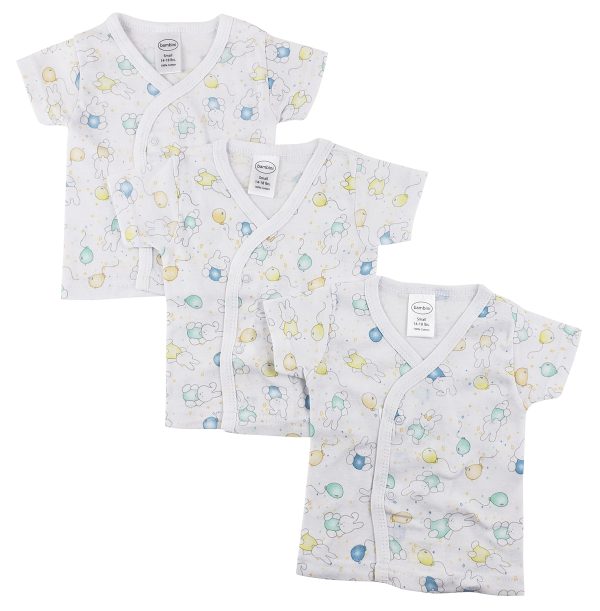 Infant Side Snap Short Sleeve Shirt - 3 Pack Nc_0204n