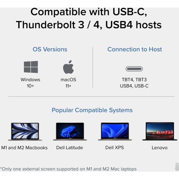 Plugable 16-in-1 Thunderbolt 4 Dock with 100W Charging, 4K Quad Monitor Setup for Thunderbolt 4 Windows Laptops - Image 5