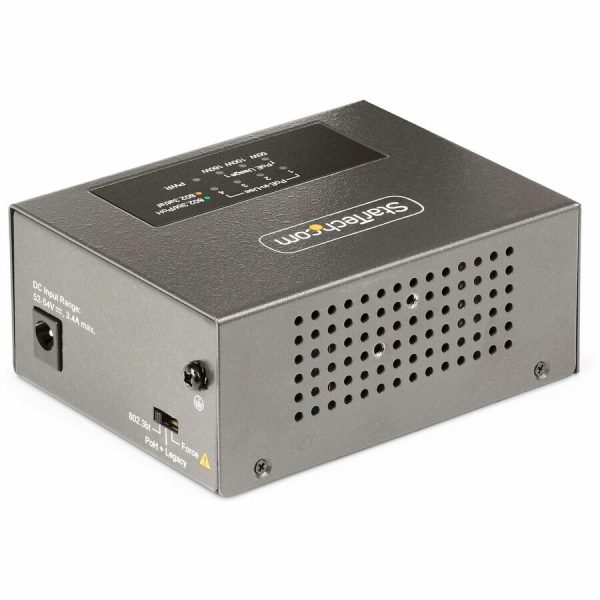 StarTech.com 4-Port Multi-Gigabit PoE++ Injector, 5/2.5/1G Ethernet (NBASE-T), PoE/PoE+/PoE++ (802.3af/802.3at/802.3bt), 160W Power Budget - Image 2