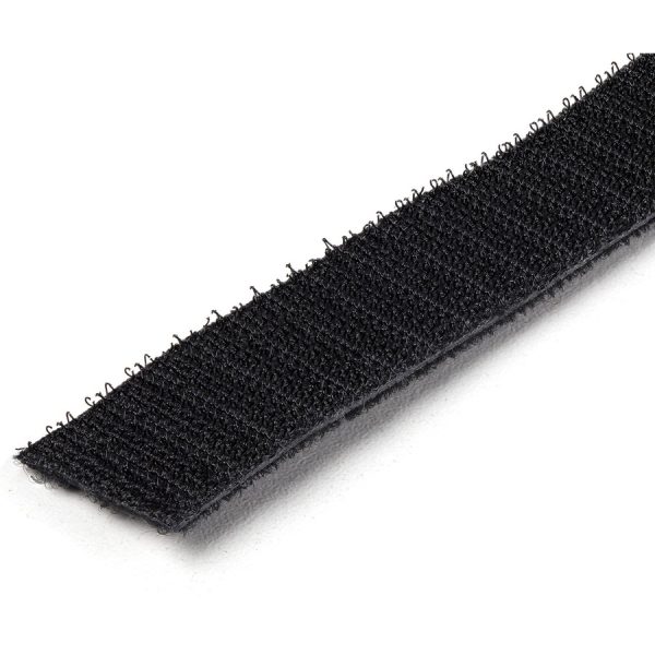 StarTech.com Hook-and-Loop Cable Management Tie - 100 ft. Bulk Roll - Black - Cut-to-Size Cable Wrap / Straps - Image 3
