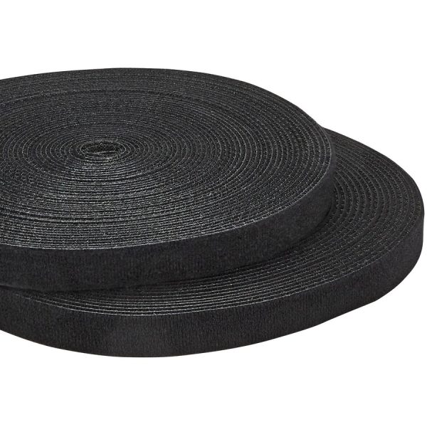 StarTech.com Hook-and-Loop Cable Management Tie - 100 ft. Bulk Roll - Black - Cut-to-Size Cable Wrap / Straps - Image 5