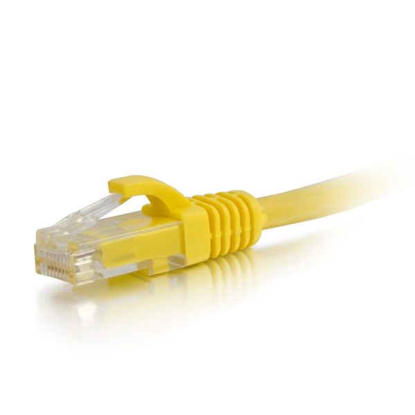 C2G 50ft Cat6a Snagless Unshielded UTP Network Patch Ethernet Cable-Yellow - Image 2