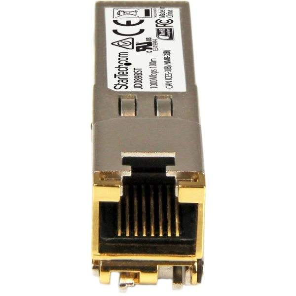 StarTech.com HPE JD089B Compatible SFP Module - 1000BASE-T - 1GE Gigabit Ethernet SFP SFP to RJ45 Cat6/Cat5e - 100m - Image 2