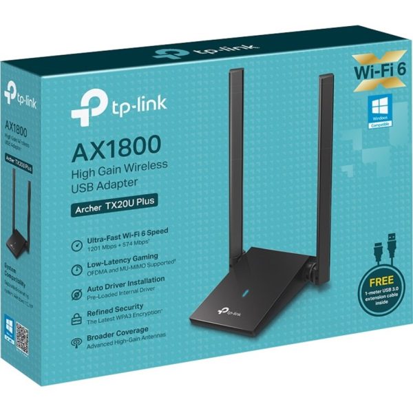 TP-Link Archer TX20U Plus IEEE 802.11ax Dual Band Wi-Fi Adapter - Image 2