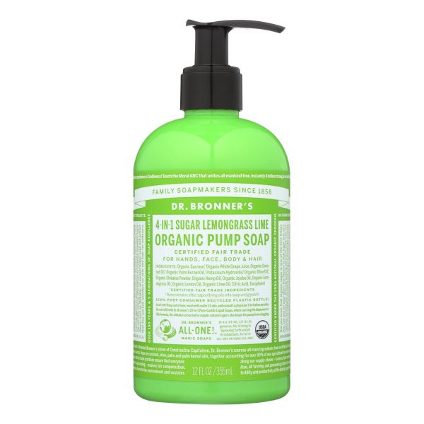 Dr. Bronner's - Liquid Soap Shika Lmngrs - 1 Each-12 FZ - Image 2