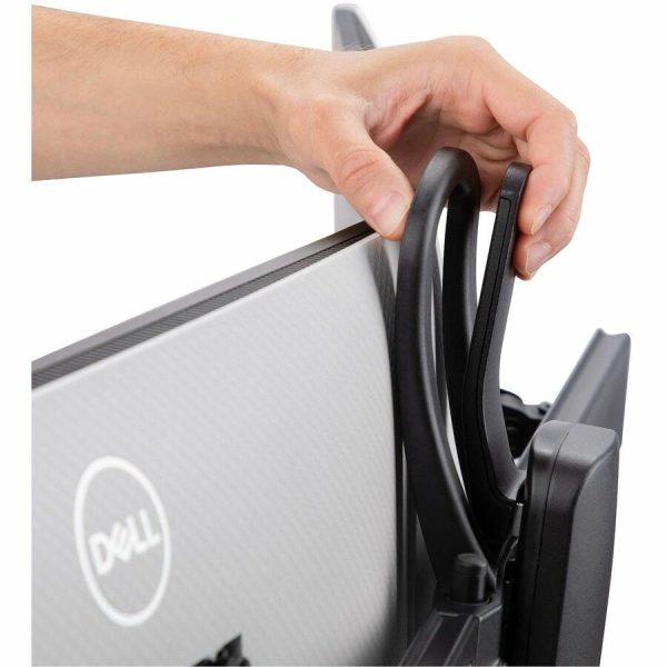 StarTech.com Crossbar Dual Monitor Desk Stand For 27inch Screens, Max Cap 26.4lb, VESA Mount 75x75/100x100, Toolless Height Adjustment - Image 3