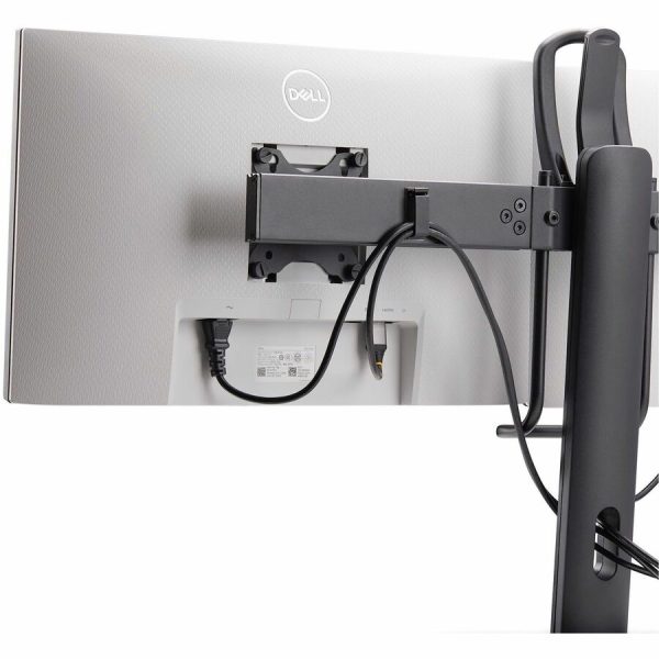StarTech.com Crossbar Dual Monitor Desk Stand For 27inch Screens, Max Cap 26.4lb, VESA Mount 75x75/100x100, Toolless Height Adjustment - Image 6