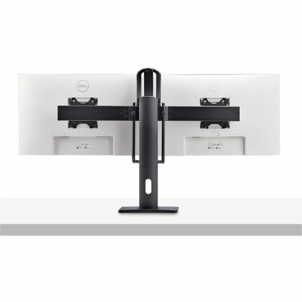 StarTech.com Crossbar Dual Monitor Desk Stand For 27inch Screens, Max Cap 26.4lb, VESA Mount 75x75/100x100, Toolless Height Adjustment - Image 9