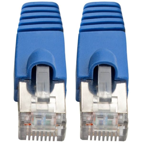 Eaton Tripp Lite Series Cat6a 10G Snagless Shielded STP Ethernet Cable (RJ45 M/M), PoE, Blue, 3 ft. (0.91 m) - Image 3