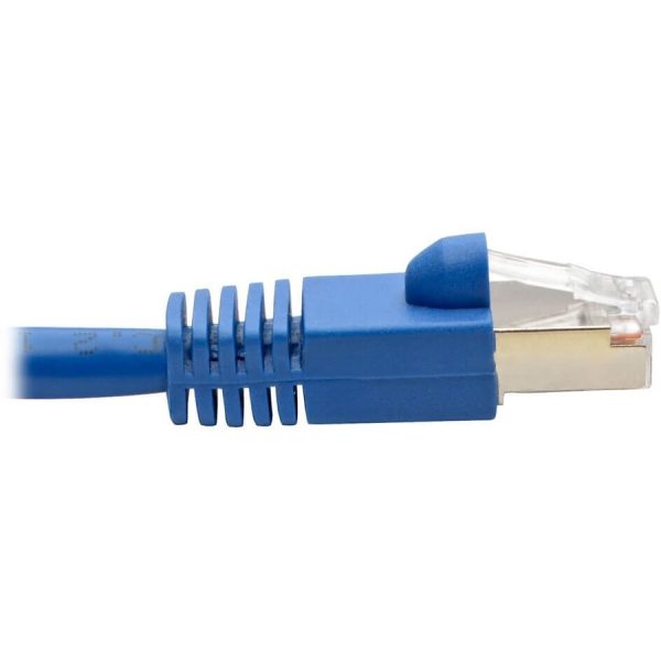 Eaton Tripp Lite Series Cat6a 10G Snagless Shielded STP Ethernet Cable (RJ45 M/M), PoE, Blue, 3 ft. (0.91 m) - Image 4