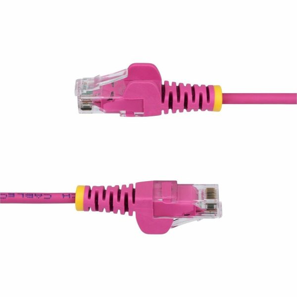 StarTech.com 5ft Pink Slim CAT6 Ethernet Cable, Slim Snagless RJ45, UTP, LSZH, 28AWG Bare Copper, Slim Network Patch Cord, Fluke Tested - Image 3