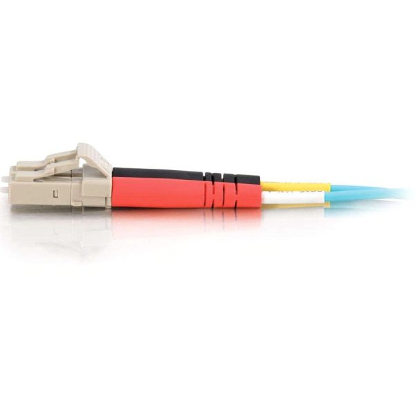 C2G 3m LC-LC 10Gb 50/125 Duplex Multimode OM3 Fiber Cable - Aqua - 10ft - Image 3