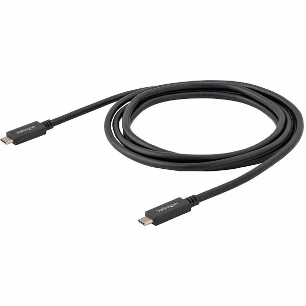 StarTech.com 2m 6 ft USB C Cable with Power Delivery (3A) - M/M - USB 3.0 - USB-IF Certified - USB 3.0 Type C Cable - USB 3.2 Gen 1(5Gbps) - Image 4