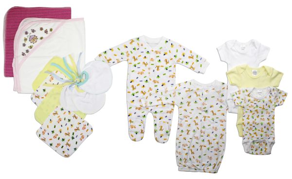 Newborn Baby Girls 14 Pc  Baby Shower Gift Set Ls_0094