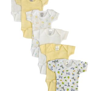 Baby Boy, Baby Girl, Unisex Short Sleeve Onezies Variety (pack Of 6) Nc_0241
