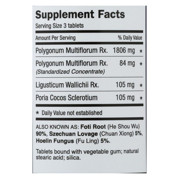 Dr. Shen's Shou Wu Youthful Hair Pill - 700 mg - 200 Tablets - Image 2