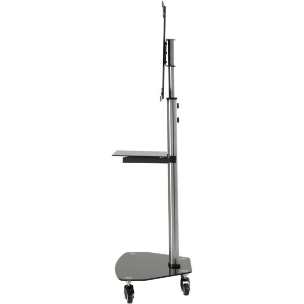Eaton Tripp Lite Series Premier Rolling TV Cart for 37" to 70" Displays, Black Glass Base and Shelf, Locking Casters - Image 4