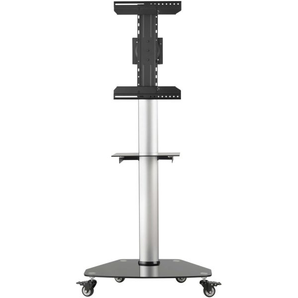 Eaton Tripp Lite Series Premier Rolling TV Cart for 37" to 70" Displays, Black Glass Base and Shelf, Locking Casters - Image 6
