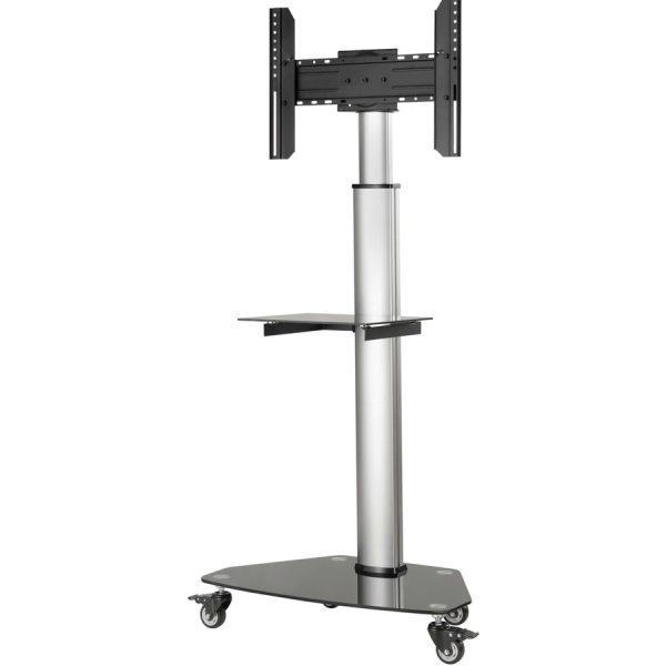 Eaton Tripp Lite Series Premier Rolling TV Cart for 37" to 70" Displays, Black Glass Base and Shelf, Locking Casters - Image 7