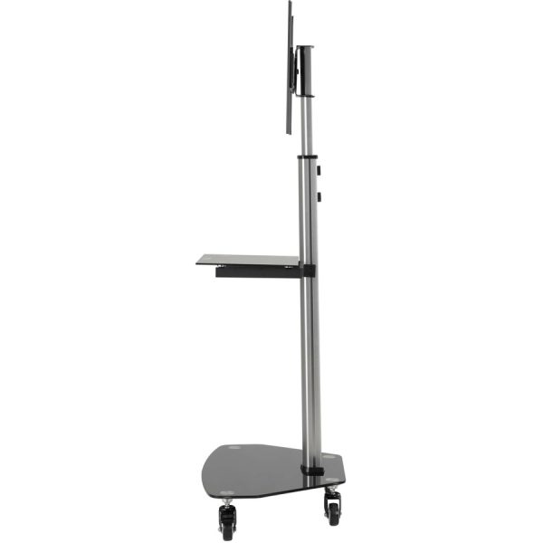 Eaton Tripp Lite Series Premier Rolling TV Cart for 37" to 70" Displays, Black Glass Base and Shelf, Locking Casters - Image 10
