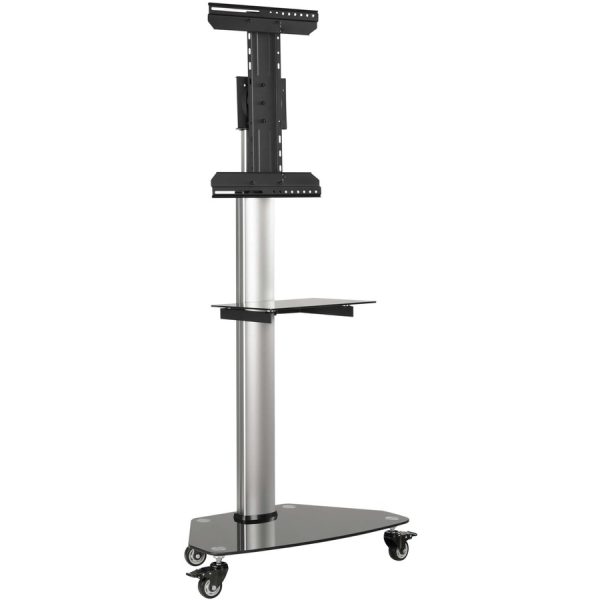Eaton Tripp Lite Series Premier Rolling TV Cart for 37" to 70" Displays, Black Glass Base and Shelf, Locking Casters - Image 11