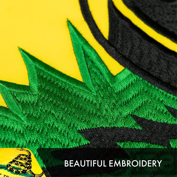 Gadsden Don't Tread on Me Flag 4x6FT 5-Pack Double-sided Embroidered Polyester By G128 - Image 4