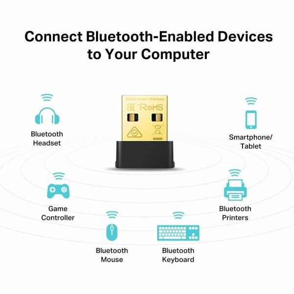 TP-Link Archer T2UB Nano - Nano 2-in-1 USB WiFi Bluetooth Adapter AC600 - Image 5