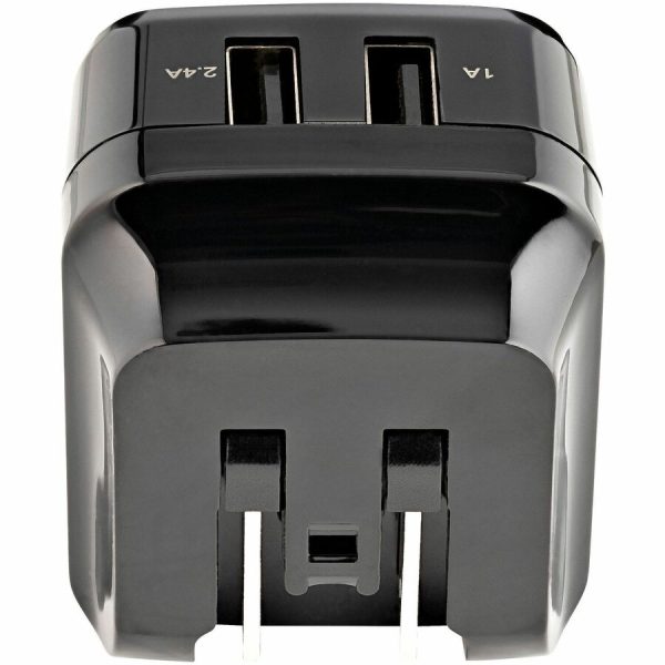 StarTech.com Travel USB Wall Charger - 2 Port - Black - Universal Travel Adapter - International Power Adapter - USB Charger - Image 7