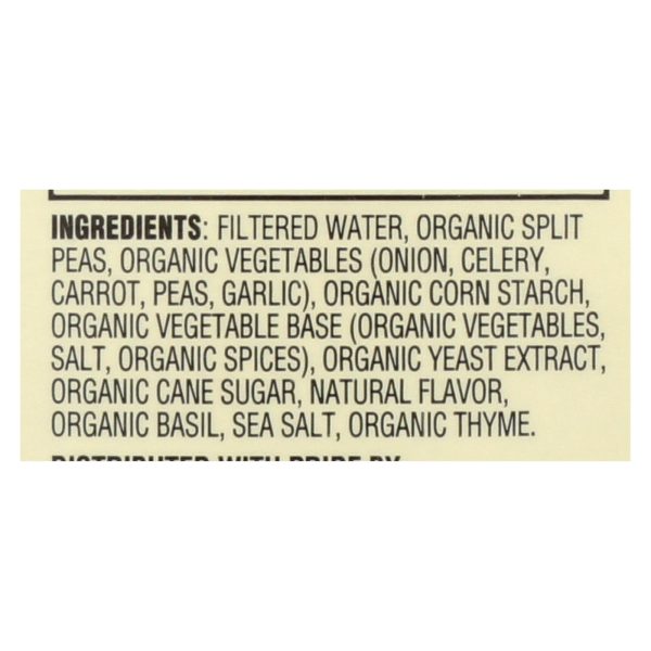 Dr. McDougall's Organic Split Pea Lower Sodium Soup - Case of 6 - 17.6 oz. - Image 2