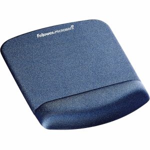 Fellowes® PlushTouch™ Foam Mouse Pad Wrist Support with MICROBAN® - Blue (9287301)