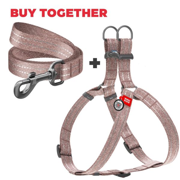 Re Cotton Dog Harness Eco Friendly Dog Harness for Small Dogs Medium & Large Dogs   Reflective Dog Harness with QR ID Tag   Puppy Harness with Adjustable Size for Male & Female Dogs - Image 6