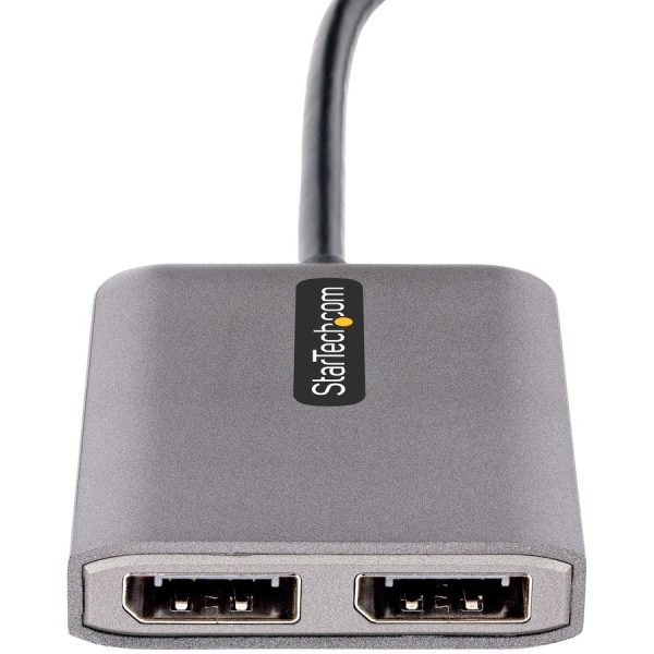 StarTech.com USB-C to Dual DisplayPort 1.4 Adapter, USB Type-C Multi-Monitor MST Hub, Dual 5K 60Hz DP Display Extender / Splitter, Windows - Image 3