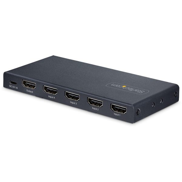 StarTech.com 4-Port 8K HDMI Switch, HDMI 2.1 Switcher 4K 120Hz HDR10+, 8K 60Hz UHD, HDMI Switch 4 In 1 Out, Auto/Manual Source Switching - Image 2