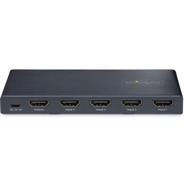 StarTech.com 4-Port 8K HDMI Switch, HDMI 2.1 Switcher 4K 120Hz HDR10+, 8K 60Hz UHD, HDMI Switch 4 In 1 Out, Auto/Manual Source Switching - Image 3