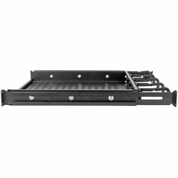 Eaton Tripp Lite Series SmartRack Cantilevered Steel Rack Shelf - 1U, Vented, Integrated Cable Rings, 14.2 in. Deep, Holds up to 50 lbs (22.2 kgs) - Image 4