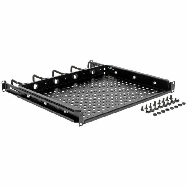 Eaton Tripp Lite Series SmartRack Cantilevered Steel Rack Shelf - 1U, Vented, Integrated Cable Rings, 14.2 in. Deep, Holds up to 50 lbs (22.2 kgs) - Image 6