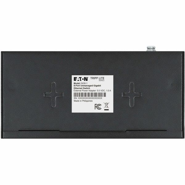 Eaton Tripp Lite Series 8-Port 10/100/1000 Mbps Desktop Gigabit Ethernet Unmanaged Switch, Metal Enclosure - Image 7