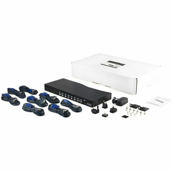 StarTech.com 8 Port 1U Rackmount USB KVM Switch Kit with OSD and Cables - Image 2