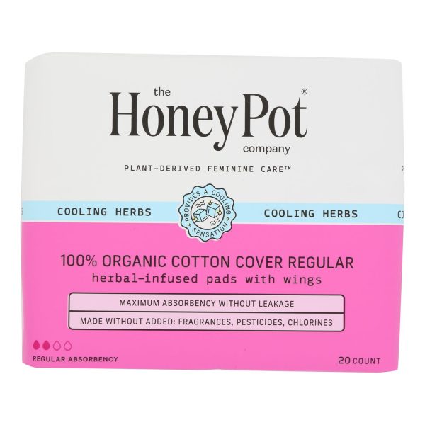 The Honey Pot - Menstraul Pads Reg Herbal - EA of 1-20 CT - Image 2
