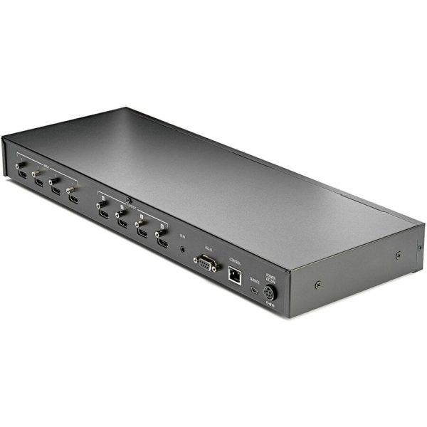 StarTech.com 4x4 HDMI Matrix Switch with Audio and Ethernet Control - 4K 60Hz - HDMI Switcher Box - Rack Mountable - With Remote Ethernet & RS232 Control - Image 4