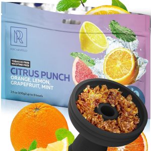 Citrus Punch Shisha Hookah Flavors Nicotine Free Herbal 3.5 ounce 100 Gram Hookah Shisha Tobacco Free Hookah Tobacco & Nicotine Free Shisha Shisha Hookah Flavors (Pack of 1)